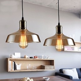 Retro Oświetlenie Szklana Lampa Wisząca