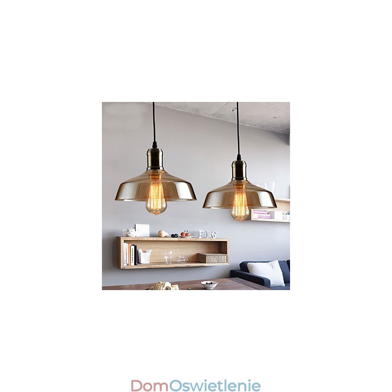 Retro Oświetlenie Szklana Lampa Wisząca