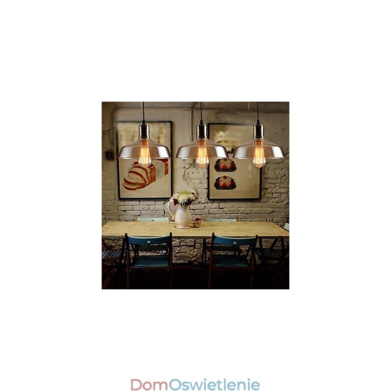 Retro Oświetlenie Szklana Lampa Wisząca