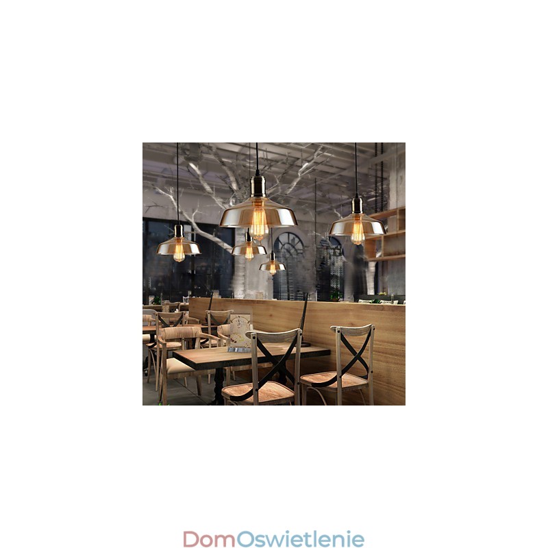 Retro Oświetlenie Szklana Lampa Wisząca