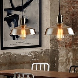 Retro Oświetlenie Szklana Lampa Wisząca