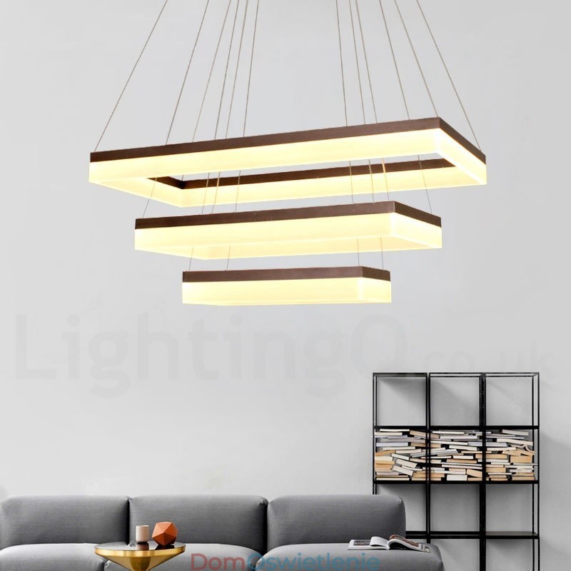 Wi-Fi Smart Dimmable 3 Tiers Nowoczesny styl współczesny lampa wisząca do domu