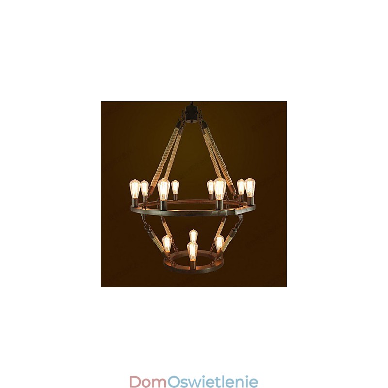 Amerykańska przemysłowa lampa Windge Hemp 12 European Retro