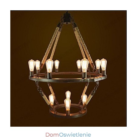 Amerykańska przemysłowa lampa Windge Hemp 12 European Retro Amerykańska przemysłowa lampa Windge Hemp 12 European Retro