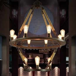 Amerykańska przemysłowa lampa Windge Hemp 12 European Retro