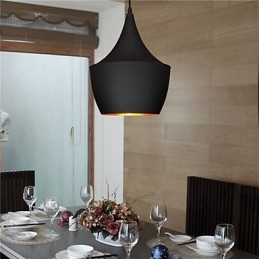 Lampa wisząca Retro Vintage Tom Dixon Design Czarno-biała Typ Lampy wiszące Cafe