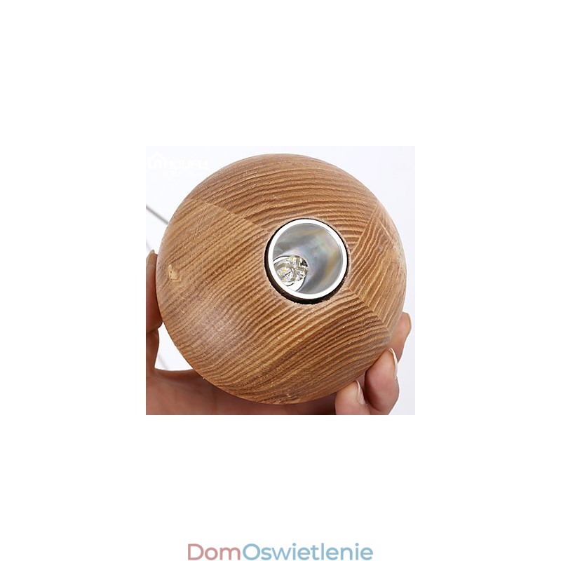 Lampy wiszące Mini styl Latarnia Drewno Bambus