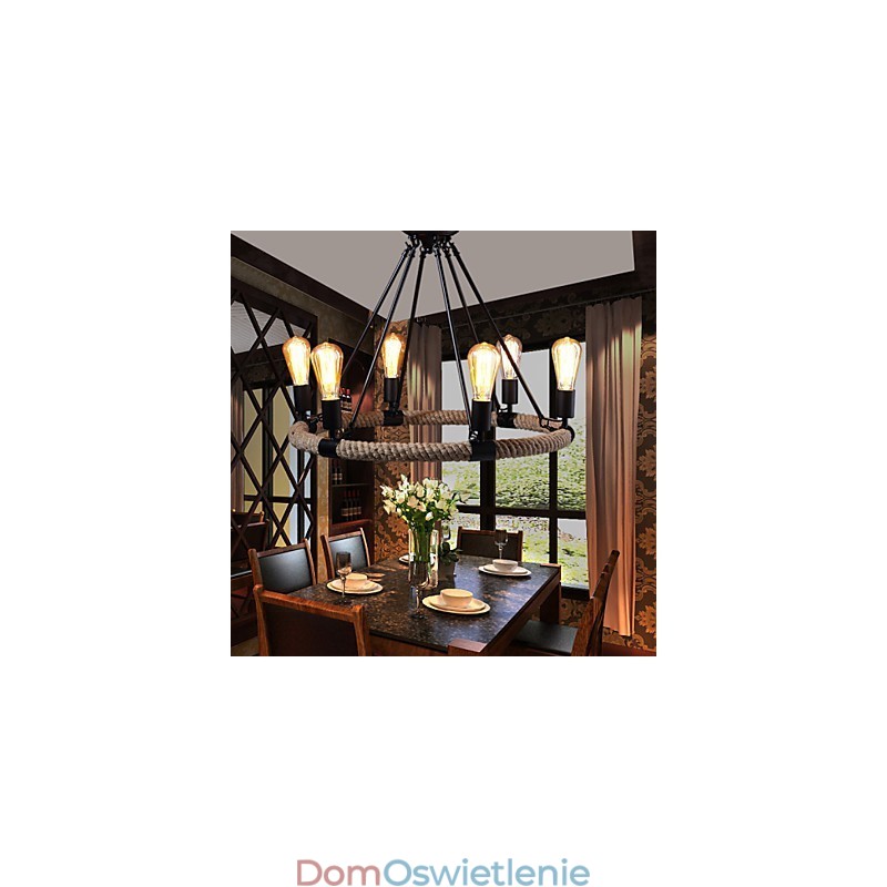 Żyrandol Wisząca Lampa Mini Styl Rustykalny Domek Metalowy