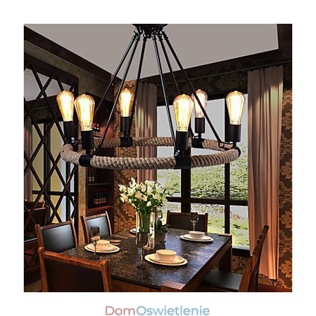 Żyrandol Wisząca Lampa Mini Styl Rustykalny Domek Metalowy Żyrandol Wisząca Lampa Mini Styl Rustykalny Domek Metalowy