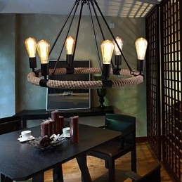 Żyrandol Wisząca Lampa Mini Styl Rustykalny Domek Metalowy