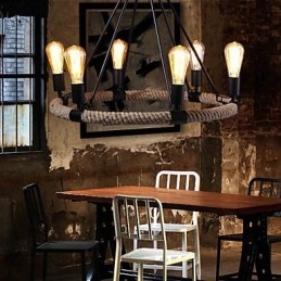 Żyrandol Wisząca Lampa Mini Styl Rustykalny Domek Metalowy