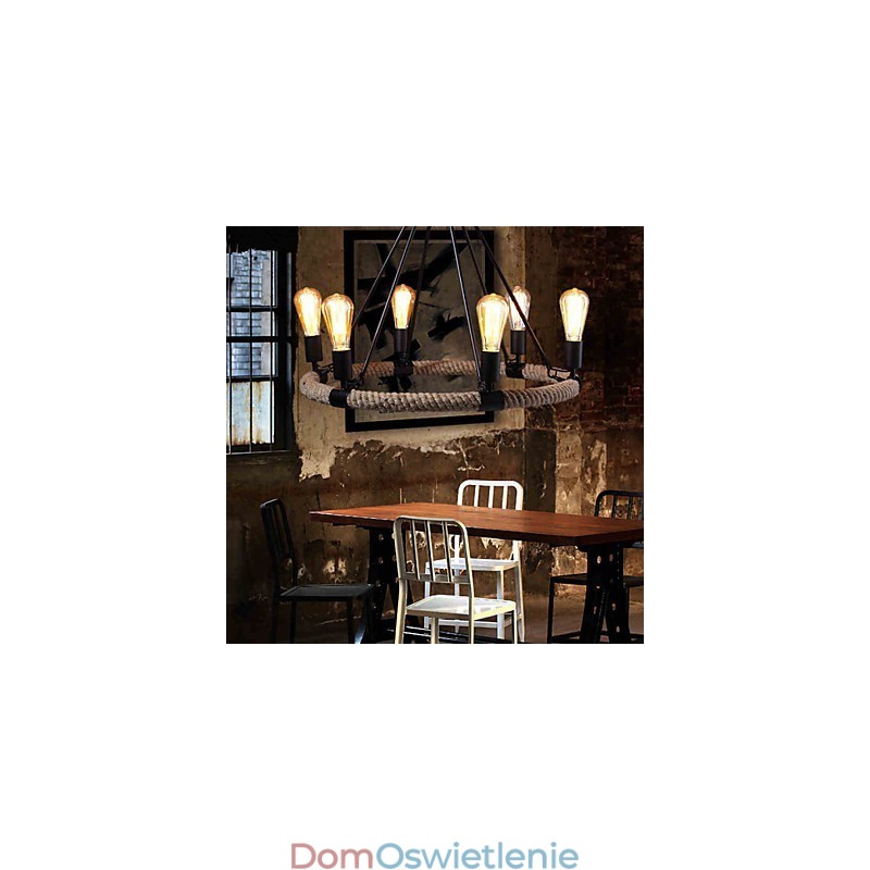 Żyrandol Wisząca Lampa Mini Styl Rustykalny Domek Metalowy