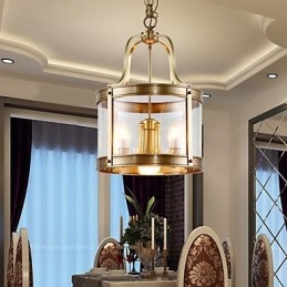 Lampy wiszące kryształowe mini styl tradycyjny klasyczny metalowy