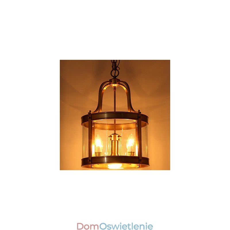Lampy wiszące kryształowe mini styl tradycyjny klasyczny metalowy