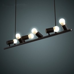 Vintage Retro Mini Styl Malowanie Metalowa Lampa Wisząca