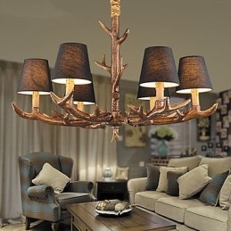 Żyrandol Wisząca Lampa Vintage Żywica