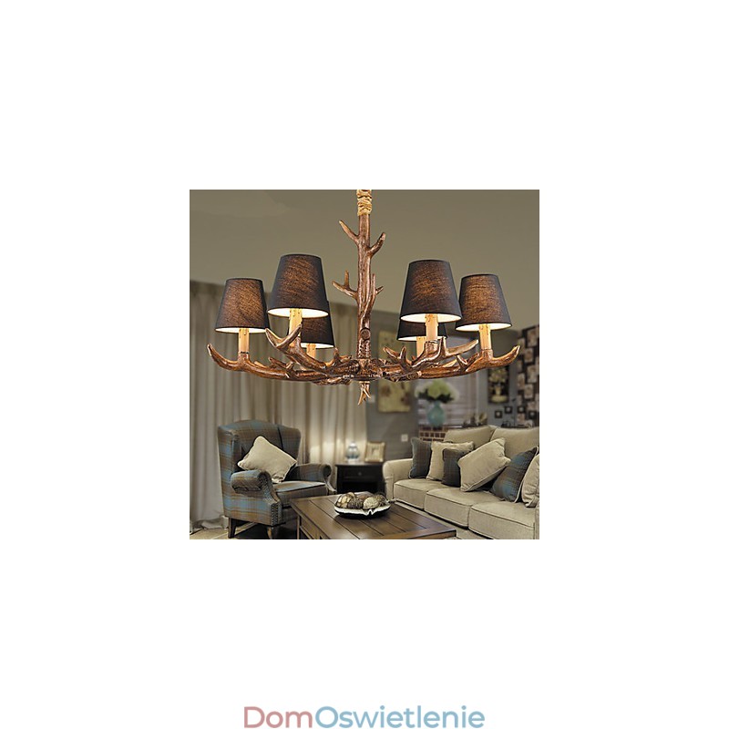 Żyrandol Wisząca Lampa Vintage Żywica