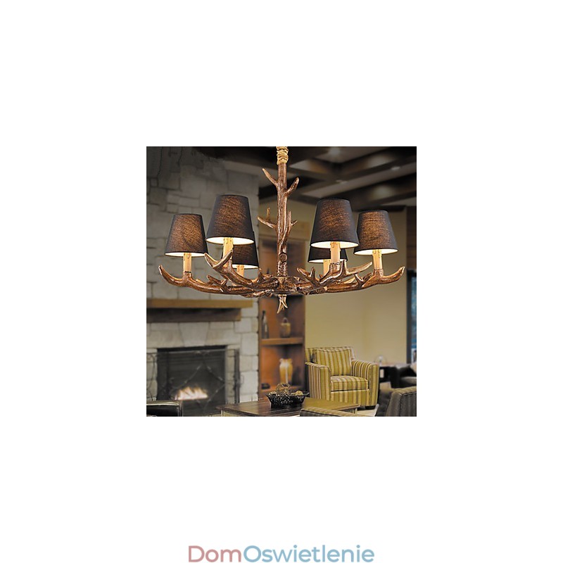 Żyrandol Wisząca Lampa Vintage Żywica
