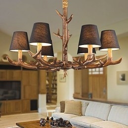 Żyrandol Wisząca Lampa Vintage Żywica