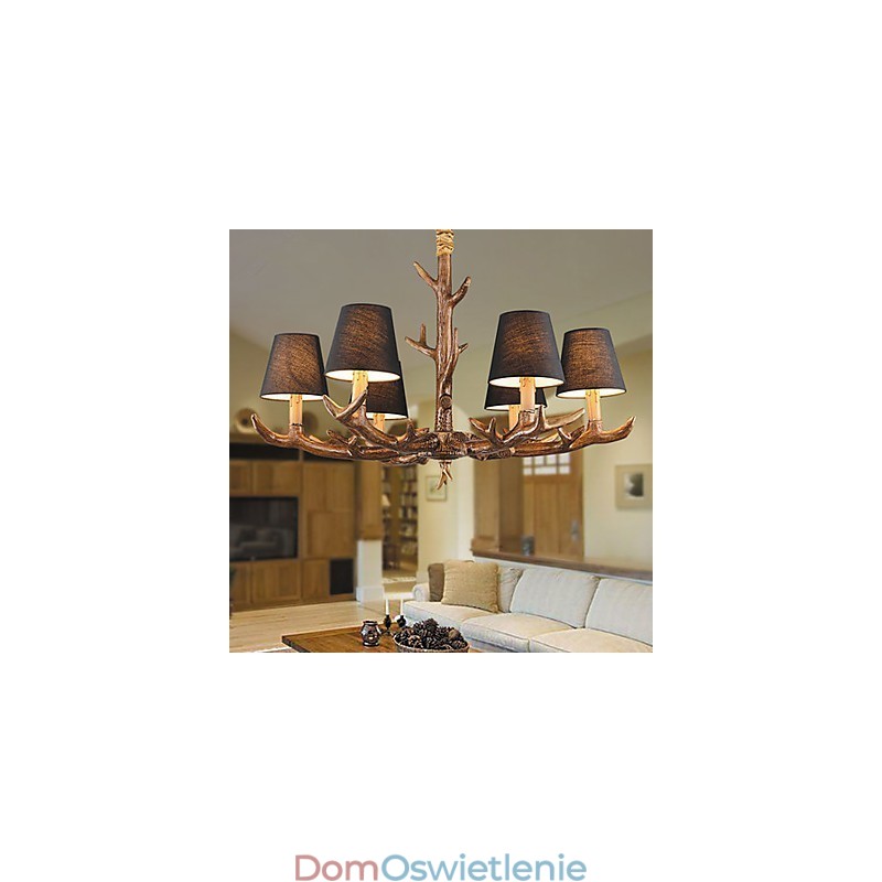 Żyrandol Wisząca Lampa Vintage Żywica