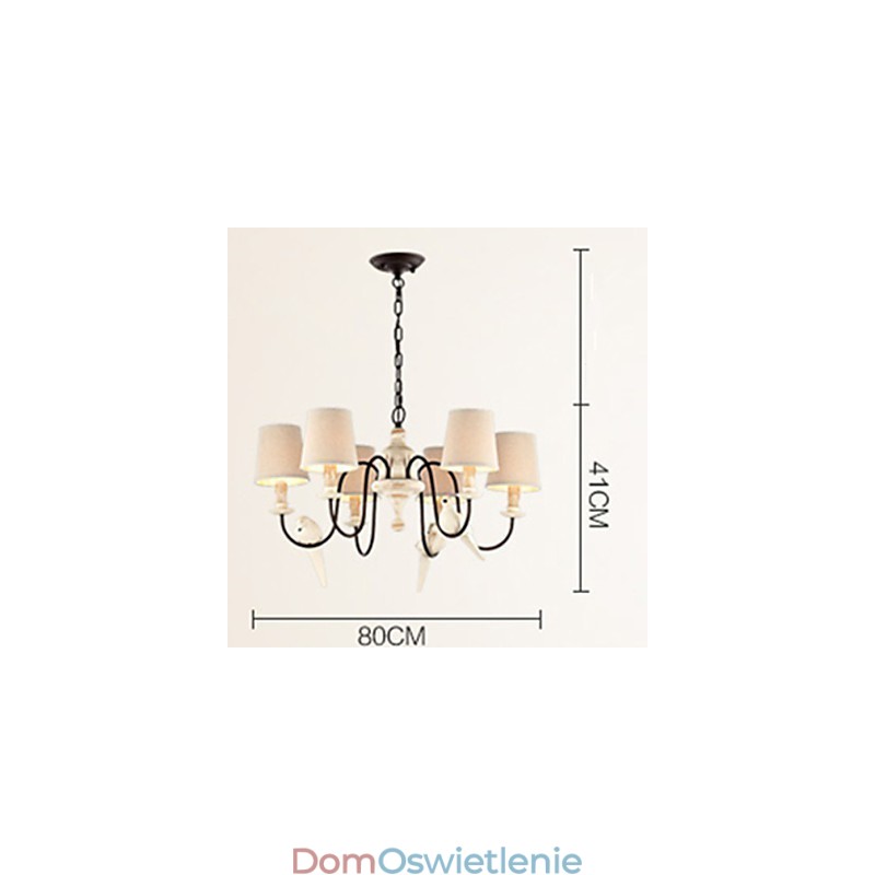 Żyrandol Wisząca Lampa Vintage Żywica