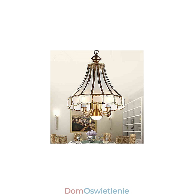 Lampy wiszące kryształowe mini styl tradycyjny klasyczny metalowy