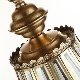 Lampy wiszące kryształowe mini styl tradycyjny klasyczny metalowy