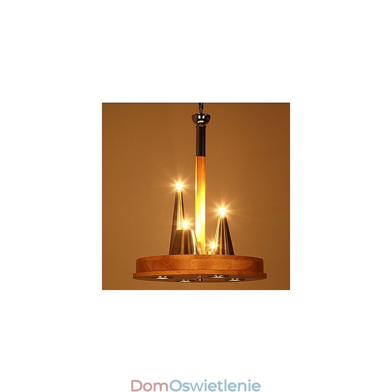 Amerykański ciepły stylowy wisiorek z litego drewna