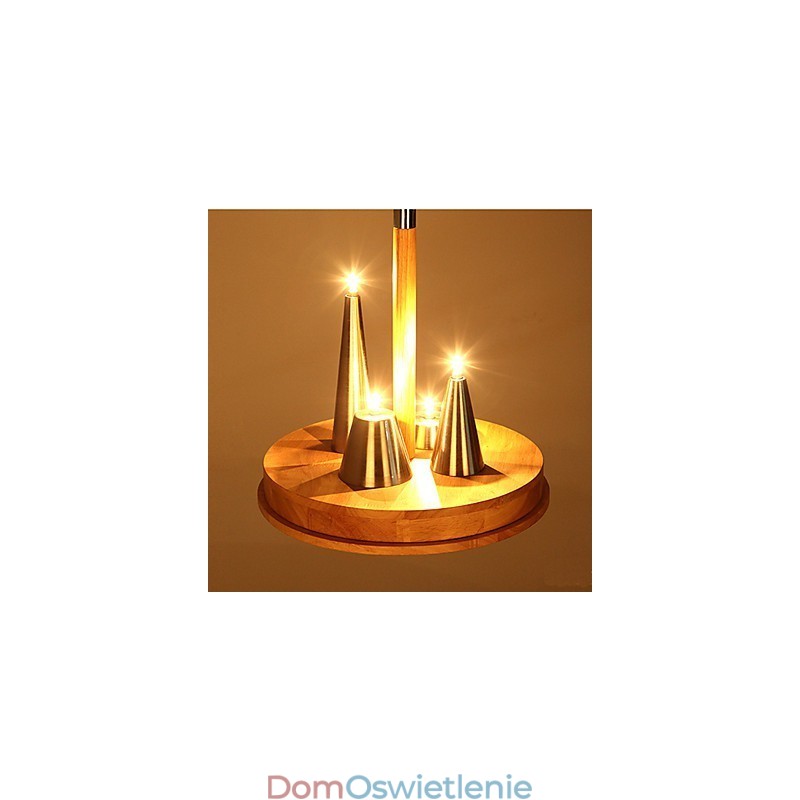 Amerykański ciepły stylowy wisiorek z litego drewna