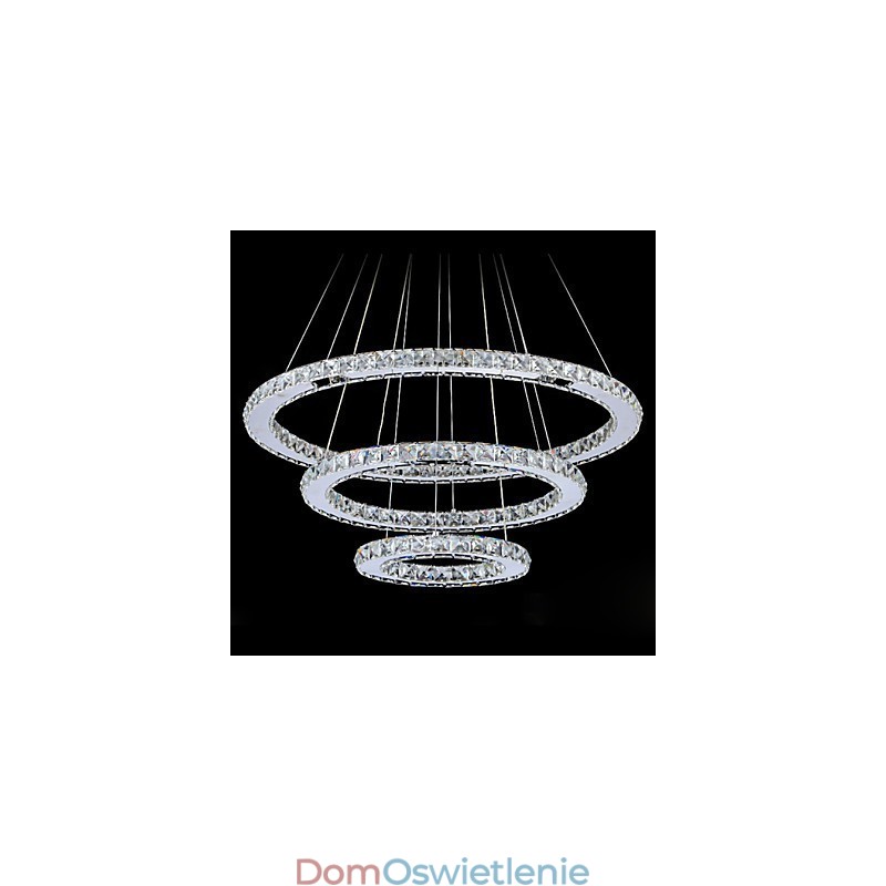 Lampy wiszące kryształowe nowoczesne współczesne metalowe