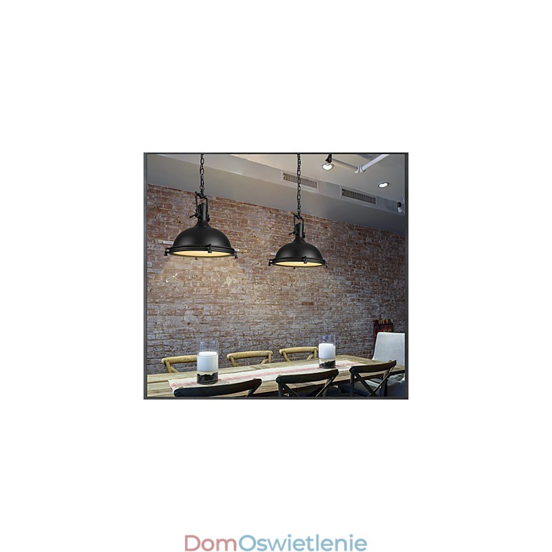 Industrialna pojedyncza lampa wisząca Dekoracja w stylu loftowym Vintage Metalowa lampa wisząca