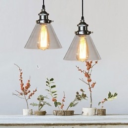 Tradycyjna klasyczna lampa wisząca Vintage Retro Country Globe