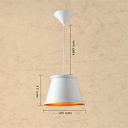 Klasyczny rustykalny domek w stylu vintage mini wisząca lampa metalowa