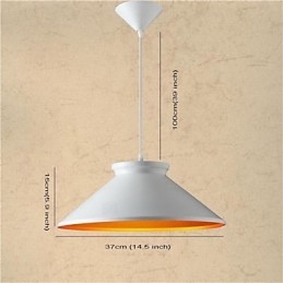 Tradycyjny styl Vintage Retro Mini Malowanie Metalowa lampa wisząca
