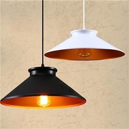 Tradycyjny styl Vintage Retro Mini Malowanie Metalowa lampa wisząca