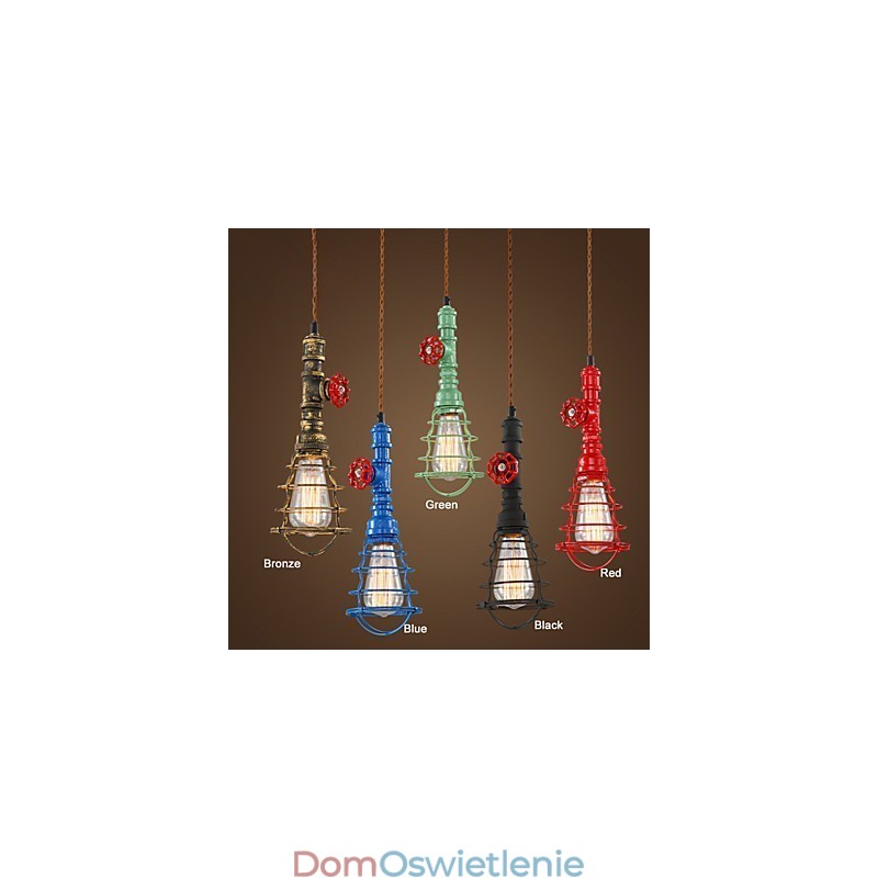 E26 Vintage Lampa wisząca w kształcie fajki wodnej