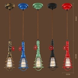 E26 Vintage Lampa wisząca w kształcie fajki wodnej