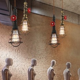 E26 Vintage Lampa wisząca w kształcie fajki wodnej