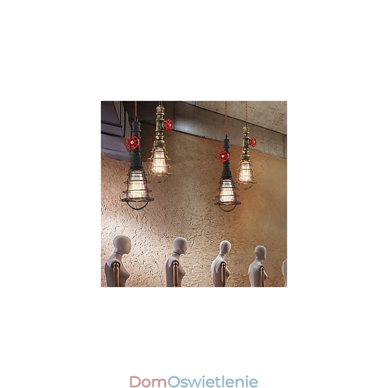 E26 Vintage Lampa wisząca w kształcie fajki wodnej