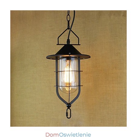 Amerykańska retro rustykalna pasterska lampa wisząca w stylu industrialnym