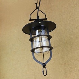 Amerykańska retro rustykalna pasterska lampa wisząca w stylu industrialnym