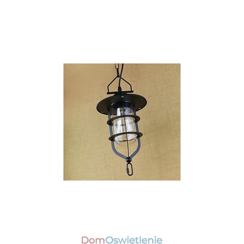 Amerykańska retro rustykalna pasterska lampa wisząca w stylu industrialnym