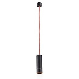 1-punktowa mini lampa wisząca anodowana na czarno z aluminium