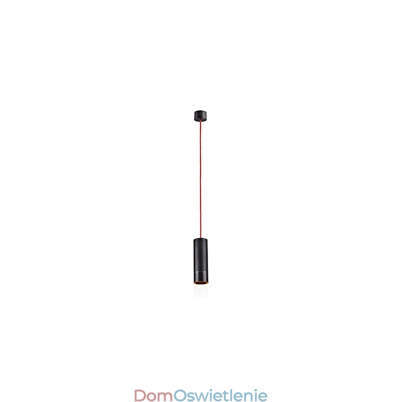 1-punktowa mini lampa wisząca anodowana na czarno z aluminium