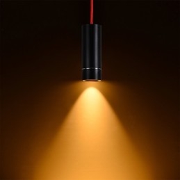 1-punktowa mini lampa wisząca anodowana na czarno z aluminium