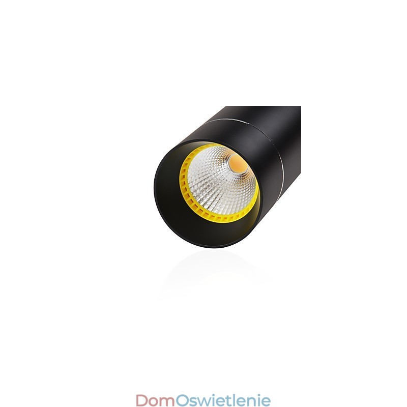 1-punktowa mini lampa wisząca anodowana na czarno z aluminium
