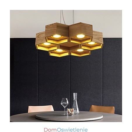 Lampy wiszące Country Wood Bamboo Lampy wiszące Country Wood Bamboo