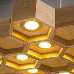 Lampy wiszące Country Wood Bamboo