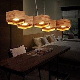 Lampy wiszące Country Wood Bamboo