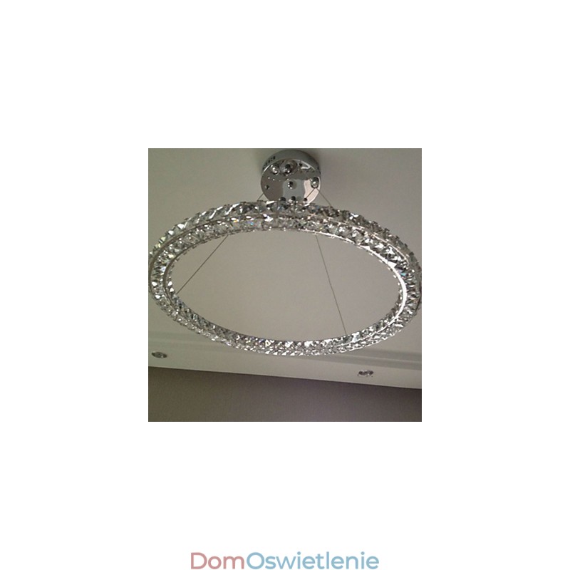 Oświetlenie wiszące kryształowe nowoczesne pojedyncze D40CM trzy strony K9 kryształowe oświetlenie sufitowe do wnętrz oprawy oświetleniowe